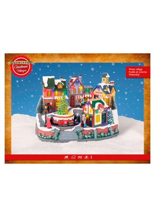 Pueblo Navideño Led De 10