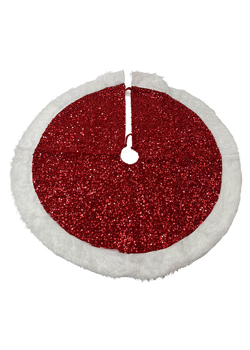 Pie Arbol Navideño Rojo Rojo
