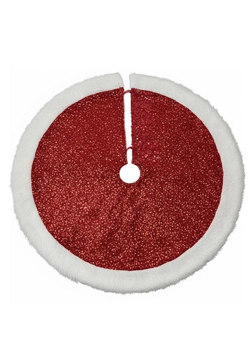 Pie Arbol Navideño Rojo