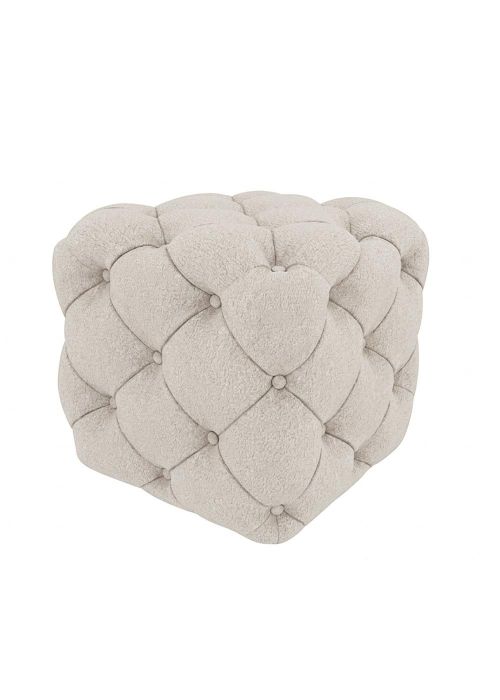 Puff Square Capitone Lenny Ice