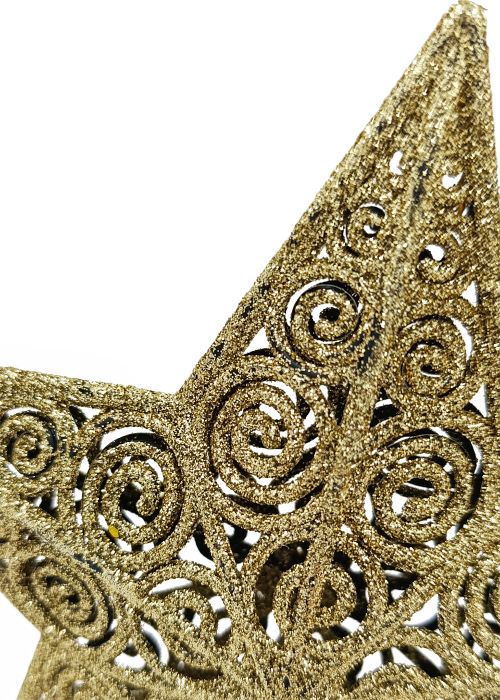 Estrella Puntera 23 cm Dorado
