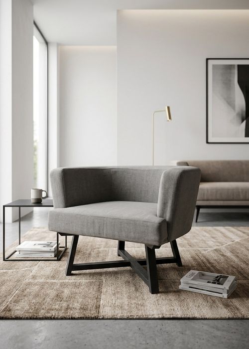Sillón Gervasoni Negro con Tapizado