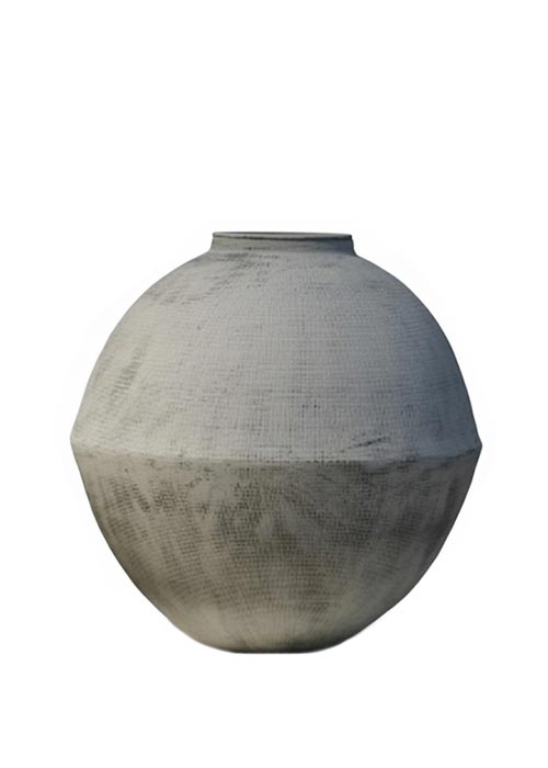 Maceta de cerámica esférica 35 cm Neutro