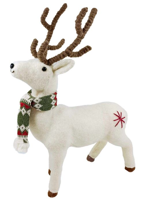 Rudolph Invernal Chic Bufanda Verde Blanco