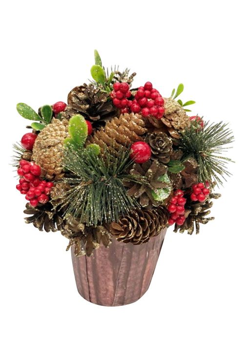 Centro de Mesa Navideño Multicolor