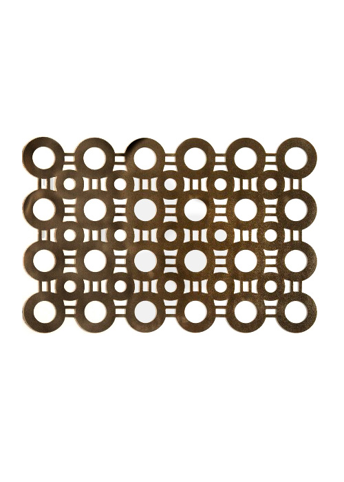 Individual Rectangular circulos pvc