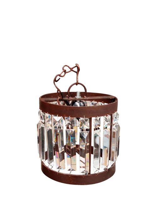 Plafon Cilindro mini plaquet Cobre Oscuro