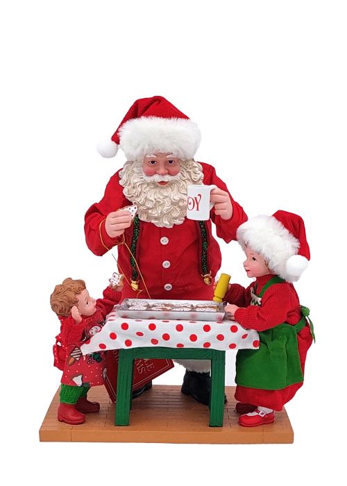 Mesa navideña de Papa Noel Rojo