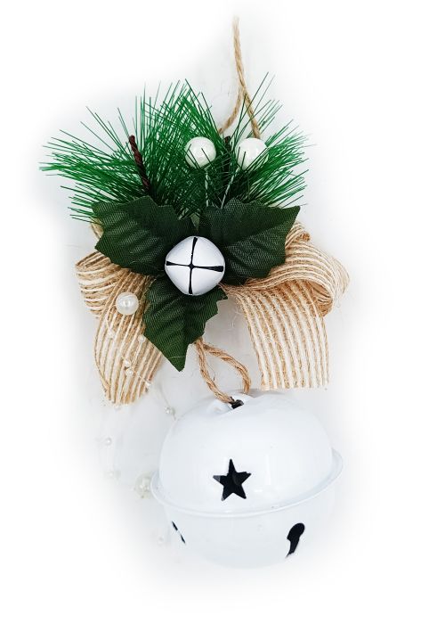 Adorno Colgante “Campana Blanca” Blanco