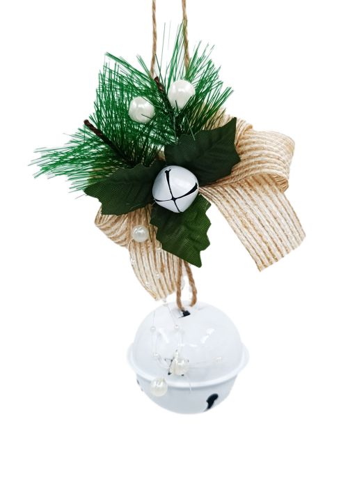 Adorno Colgante “Campana Blanca” Blanco