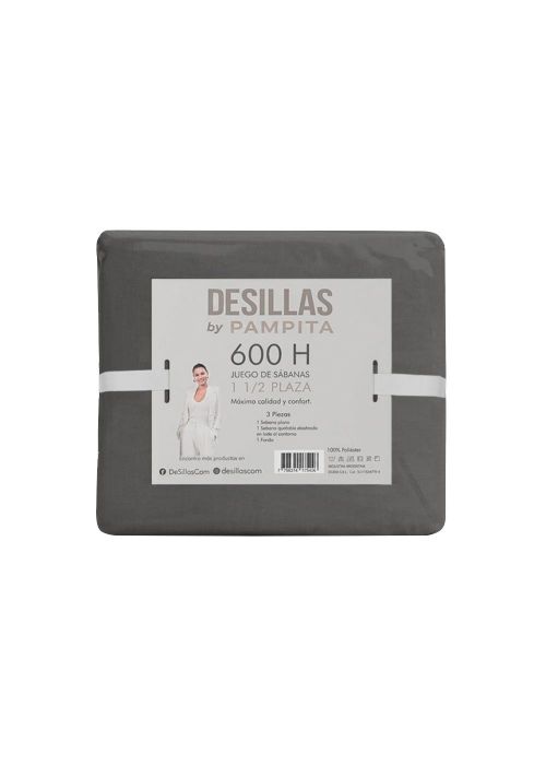 JGO DE SABANA WASHED 600 H 1 1/2 Gris Oscuro