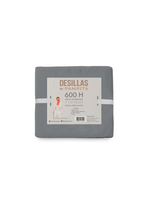JGO DE SABANA WASHED 600 H 1 1/2 Gris Oscuro