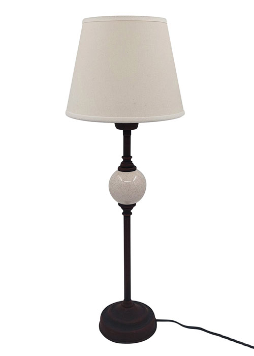 Lampara de mesa Cambridge Blanco Blanco