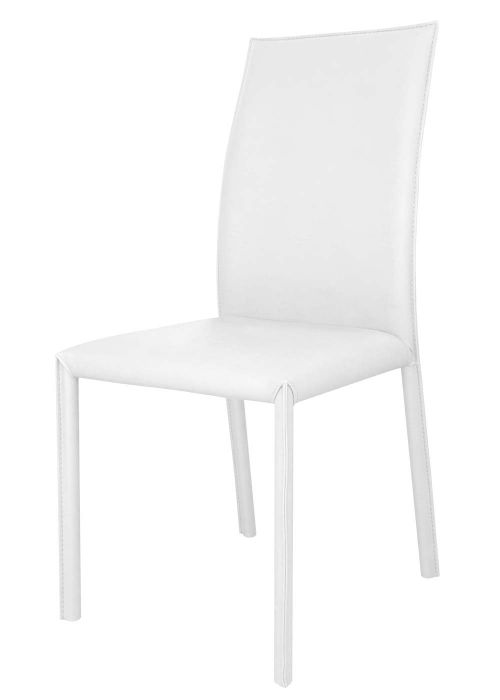 Silla Lapislazuli Tapizado Blanco