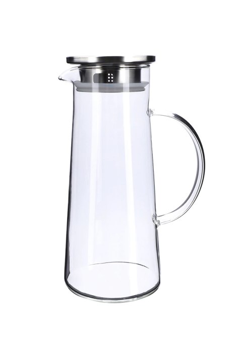 Jarra De Vidrio Con Tapa 1500 ml Neutro