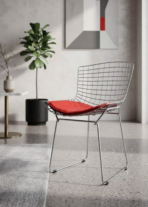 Silla Bertoia Cromada