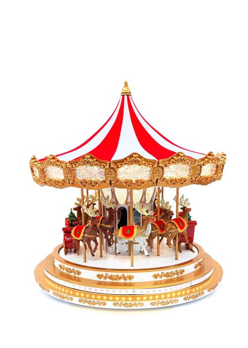 Carrusel Navideño Royal LED Rojo