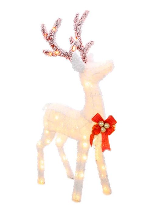 Ciervo grande luminoso 110 cm Dorado