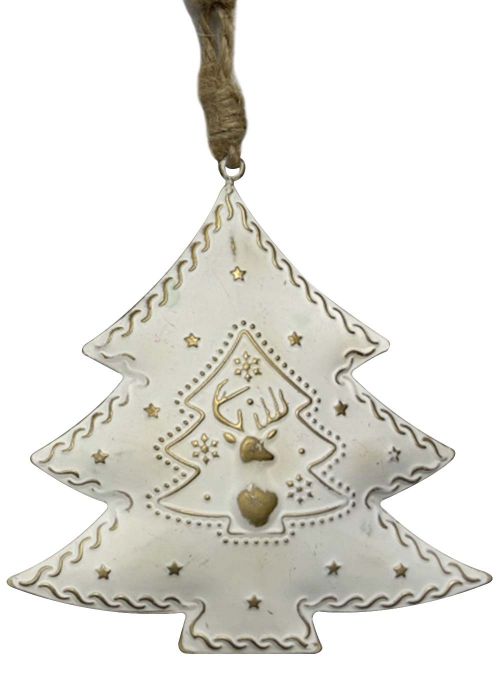 Árbol del reno Colgante Blanco