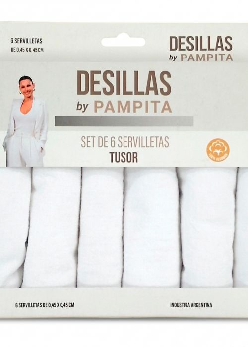 SERVILLETA TUSOR X6 UNID. 45X45CM Neutro