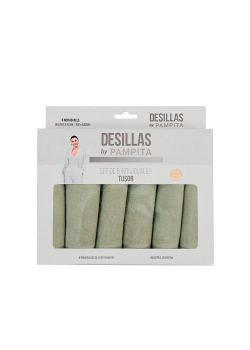 SERVILLETA TUSOR X6 UNID. 45X45CM Verde