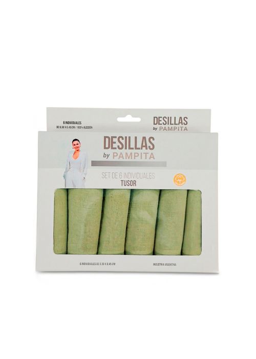 SERVILLETA TUSOR X6 UNID. 45X45CM Verde