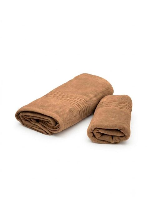 SET DE TOALLAS DISTINTA VELOURS Beige
