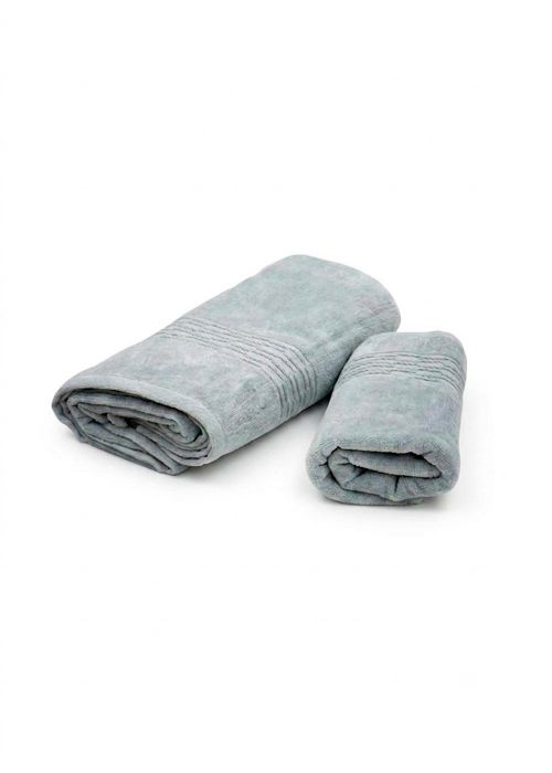 SET DE TOALLAS DISTINTA VELOURS Gris