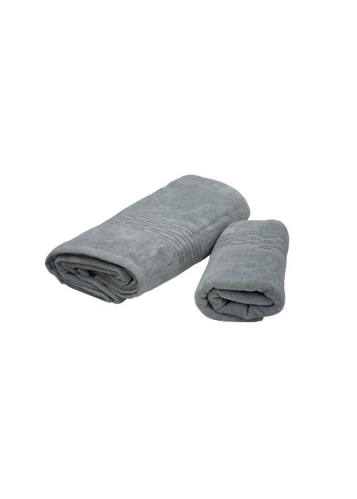 SET DE TOALLAS DISTINTA VELOURS Gris
