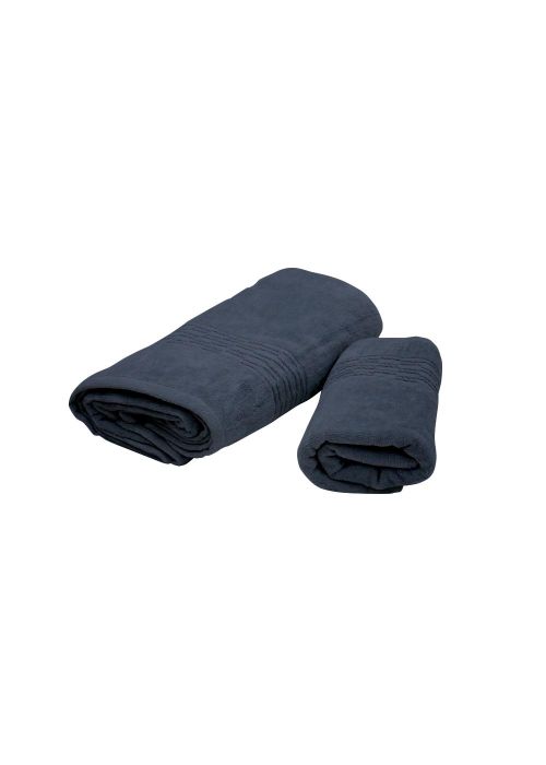 SET DE TOALLAS DISTINTA VELOURS Azul Navy