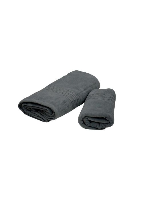 SET DE TOALLAS DISTINTA VELOURS Negro
