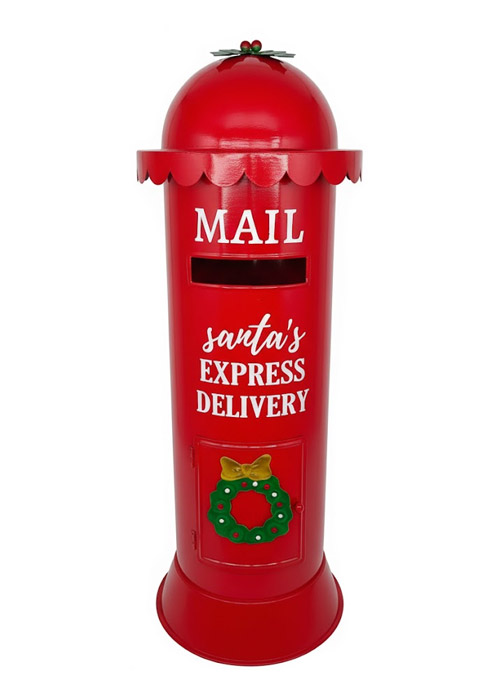 Buzón navideño Express Delivery Rojo