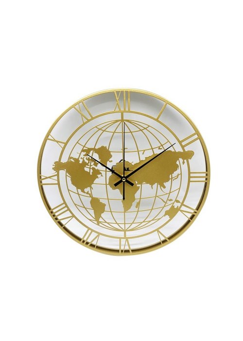 Reloj de pared Mapamundi calado 40 cm Neutro