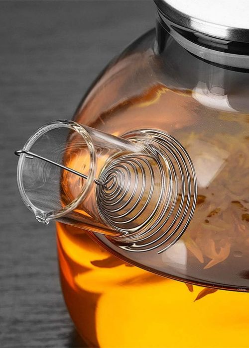 Tetera con Tapa de Acero Inoxidable 1200 ml Neutro