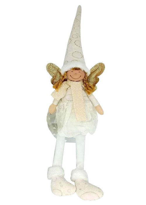 Ángel con Alas LED Dorado