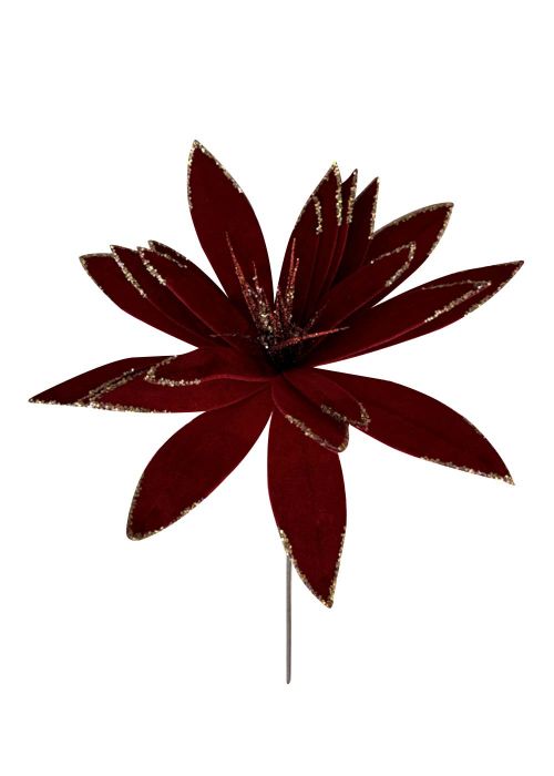 Rama Decorativa Abanico Rojo Rojo