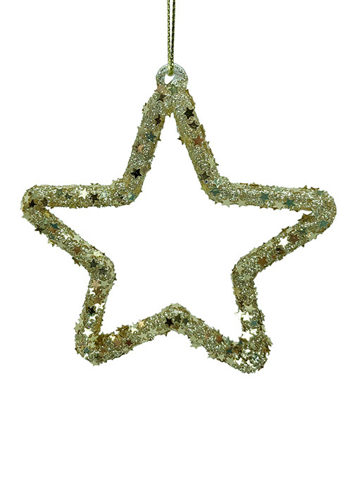 Adorno Estrella Dorada 10 cm Dorado
