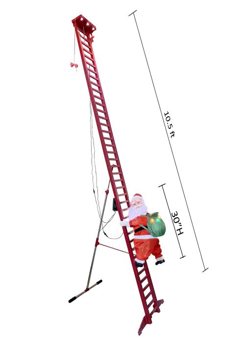 Papá Noel Trepador Alto Rojo