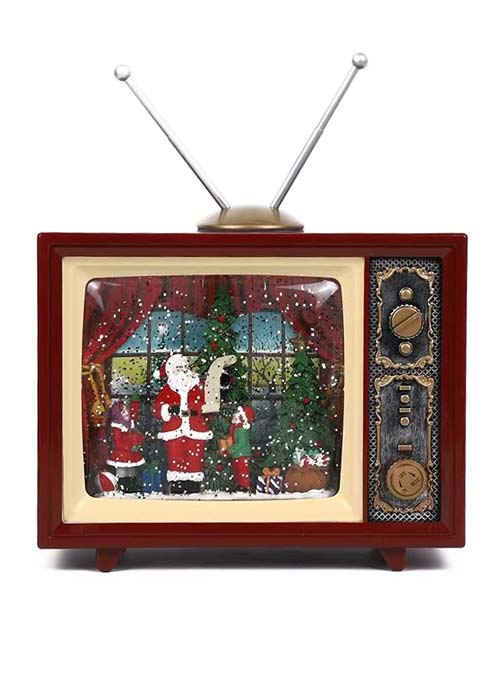 Tv Navideño con Papa Noel Marron