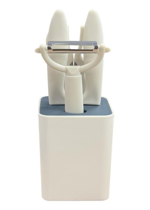 Set de 5 Utensilios de Cocina Blanco