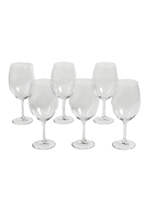 Set de 6 copas de cristal de Bohemia 580ML Transparente
