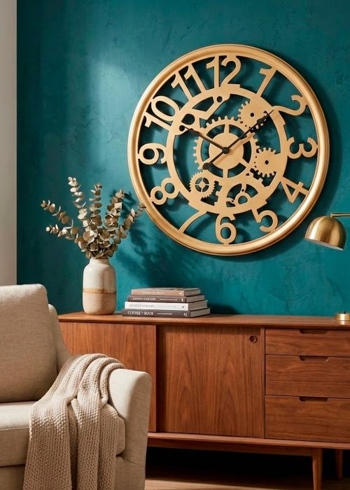 Reloj de pared calado estilo industrial Neutro