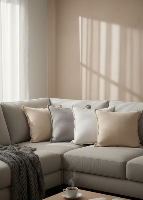 Almohadon Gasa Doble 50x50 Natural