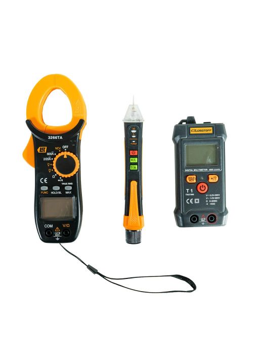 Tester digital + pinza amperométrica + detector de Neutro