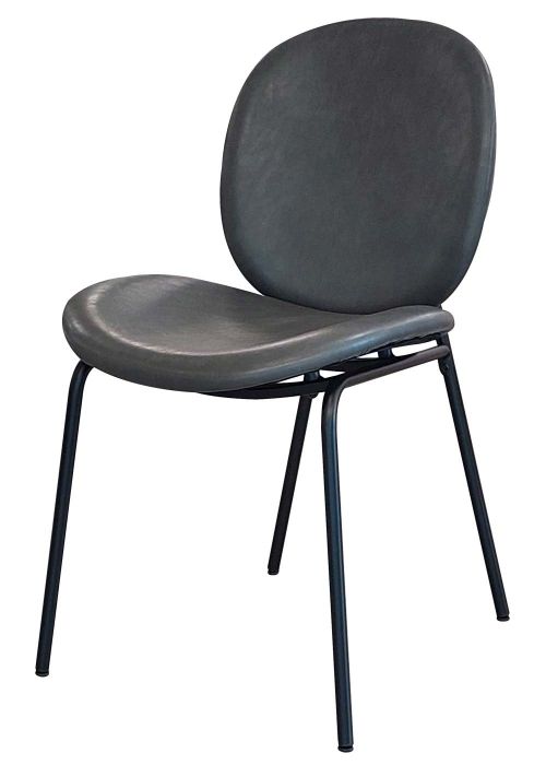 Silla Hari Gris Pu Madera