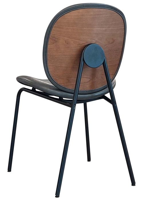 Silla Hari Gris Pu Madera