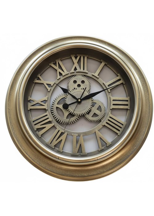 Reloj de Pared Calado Dorado Transparente Neutro