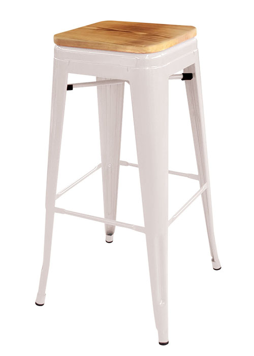 Taburete alto Tolix Madera — DeSillas — Ponete cómodo