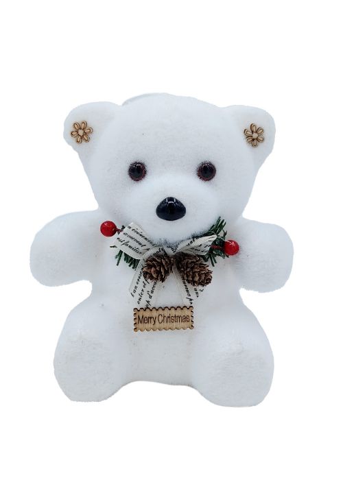 Osito Polar decorativo con Led Blanco