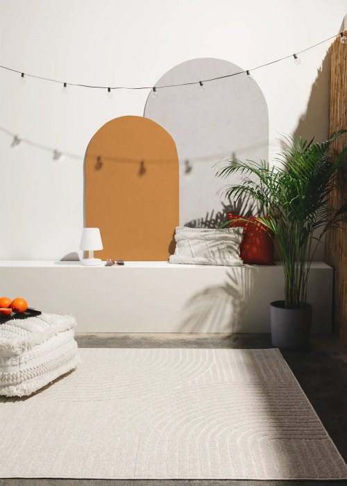 Alfombra Arco Relieve 160 cm Neutro